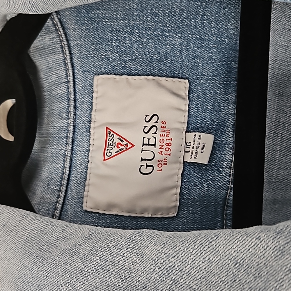 Guess denim vest size Large - Picture 3 of 5